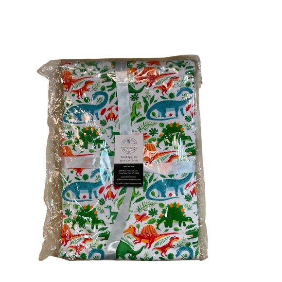 AnnLoren - AnnLoren Baby Toddler Boy Dinosaur Blanket & Bib Gift Set - Picture 3 of 3